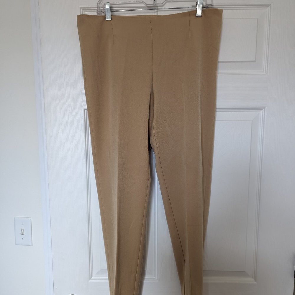 Khaki Crop Side Zip Pant The Original LITTLE BLACK PANT - Size 8.1 Like New